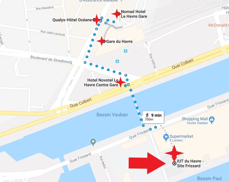 carte des hotels