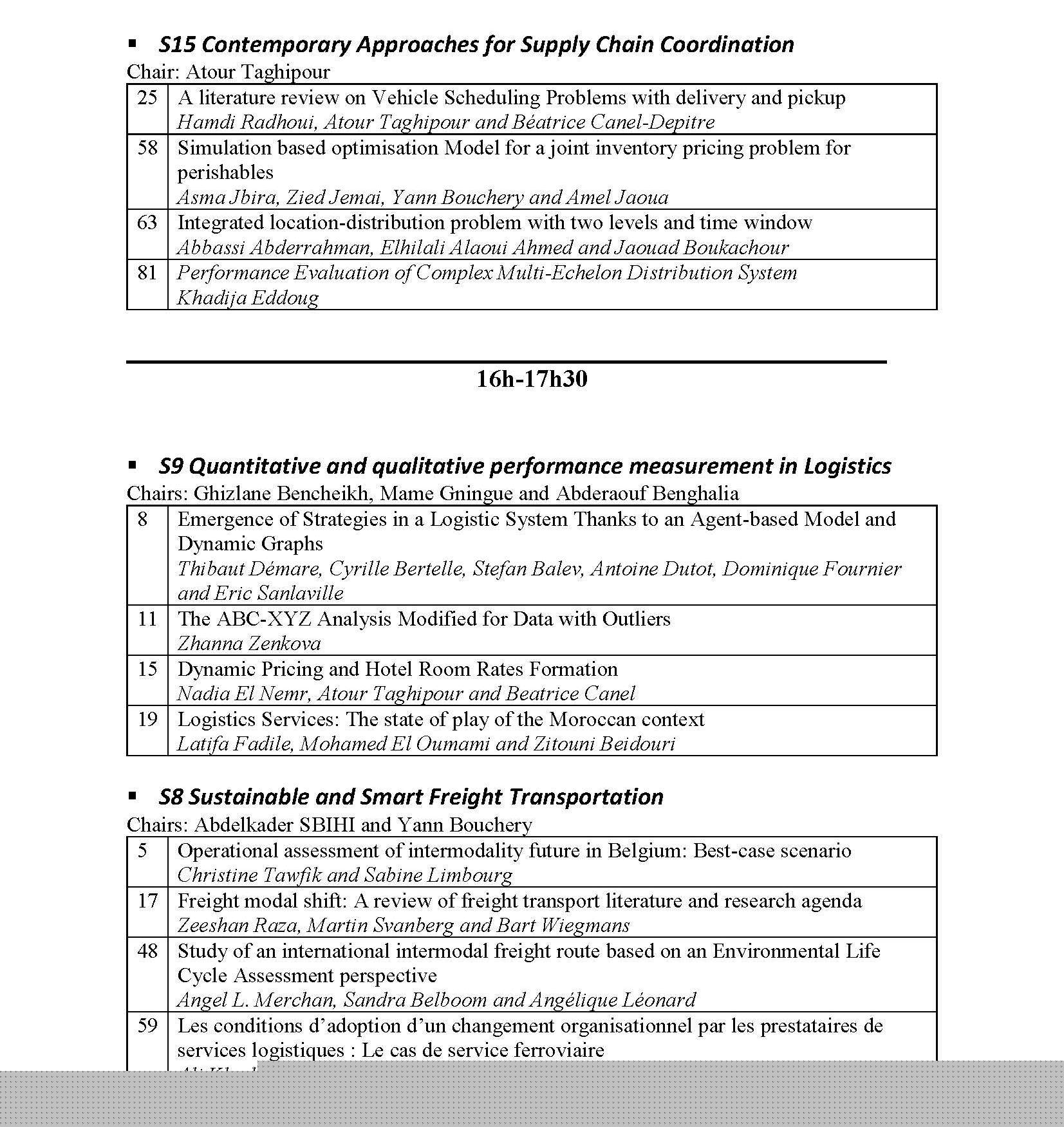 Programme