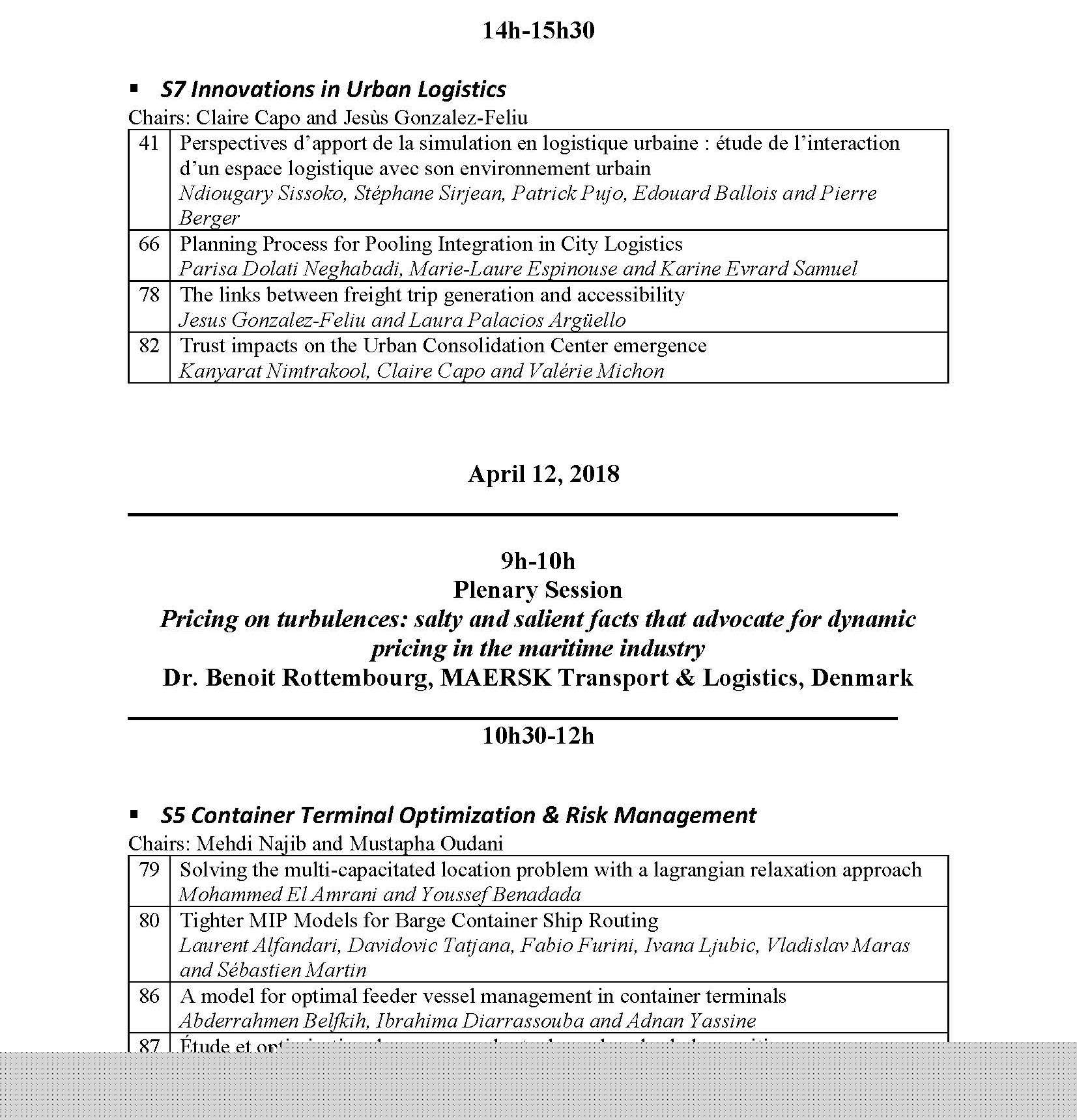 Programme
